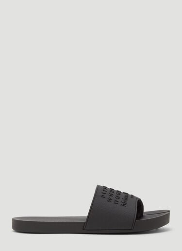 Maison Margiela Rubber Slides Black mla0143033
