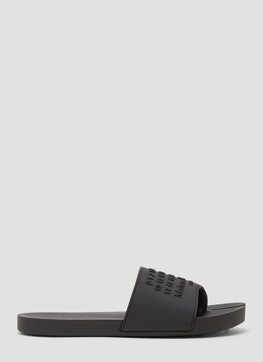 Rubber Slides Maison Margiela Rubber Slides Black mla0143033