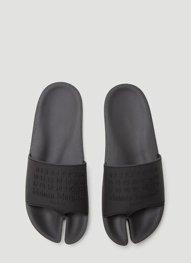 Rubber Slides Maison Margiela Rubber Slides Black mla0143033