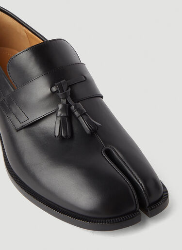 Maison Margiela Tabi Leather Loafers Black mla0145031