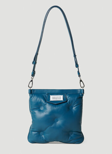 Maison Margiela 글램 슬램 플랫 숄더백 블루 mla0150031