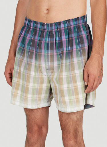 Maison Margiela Gradient Check Shorts Multicolour mla0153012