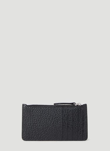 Maison Margiela 四针脚顶部拉链卡包 黑色 mla0154022