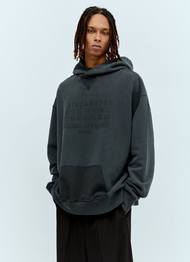 리버스 로고 후드티셔츠 Maison Margiela 리버스 로고 후드티셔츠 블랙 mla0155005