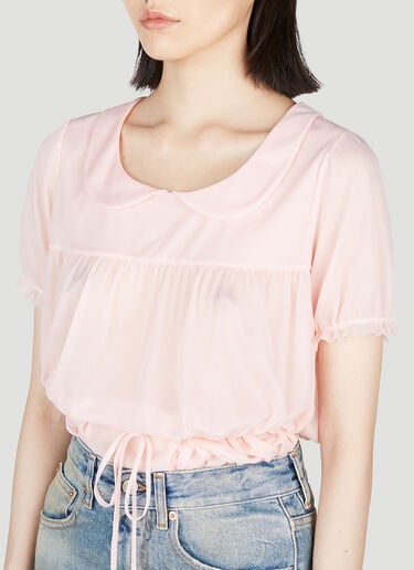 Maison Margiela Sheer Bodysuit Pink mla0253001