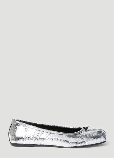 Maison Margiela Tabi Broken Mirror Ballerina Shoes Silver mla0253035