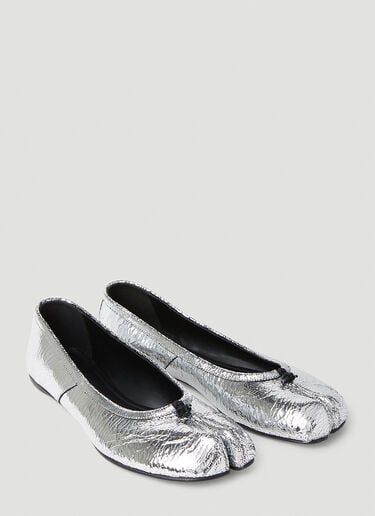 Tabi Broken Mirror Ballerina Shoes Maison Margiela Tabi Broken Mirror Ballerina Shoes Silver mla0253035