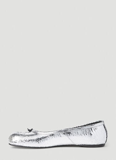Tabi Broken Mirror Ballerina Shoes Maison Margiela Tabi Broken Mirror Ballerina Shoes Silver mla0253035