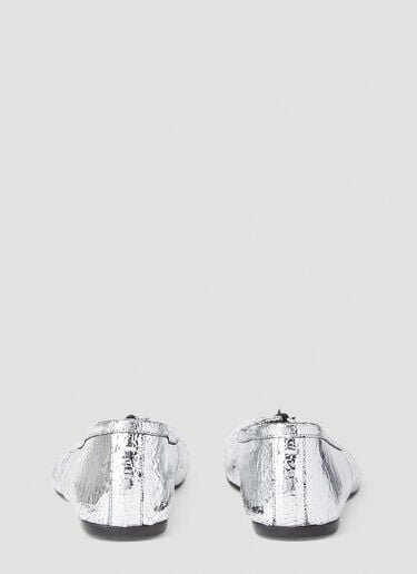 Maison Margiela Tabi Broken Mirror Ballerina Shoes Silver mla0253035