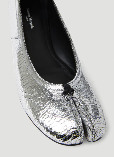 Maison Margiela Tabi Broken Mirror Ballerina Shoes Silver mla0253035