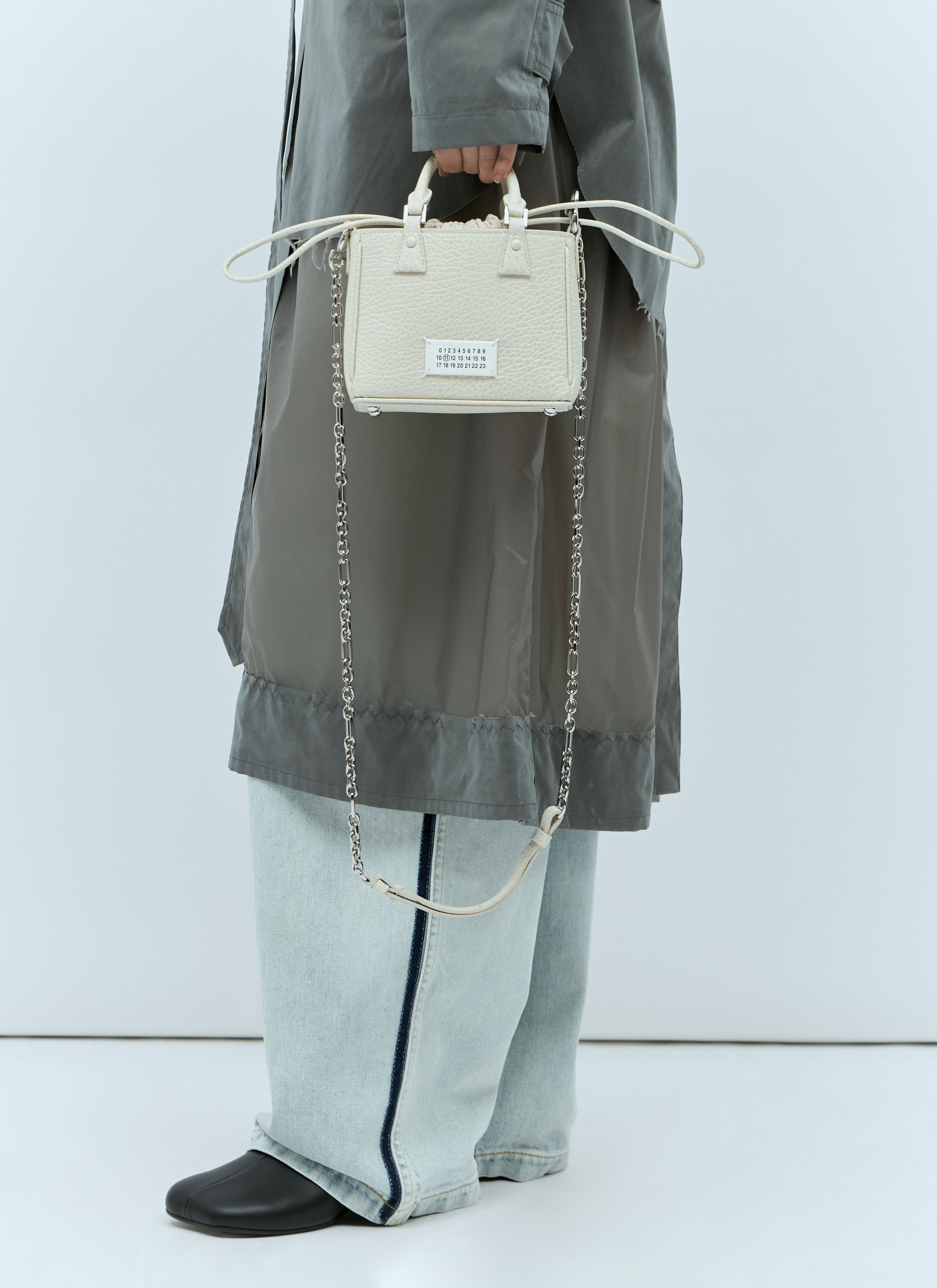 Maison Margiela Women's' 5AC Tote Horizontal Handbag in Grey