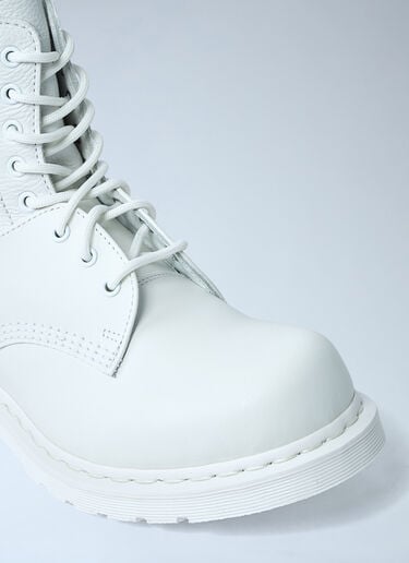 MM6 Maison Margiela x Dr. Martens 1460 Leather Boots White mmd0161002