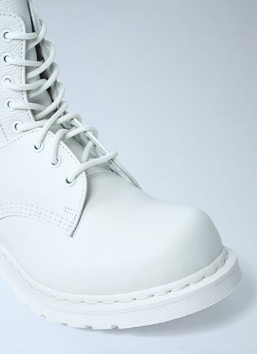 MM6 Maison Margiela x Dr. Martens 1460 Leather Boots White mmd0261001