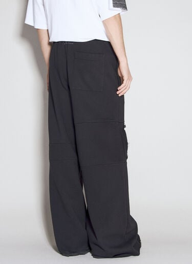 MM6 Maison Margiela 디스트레스트 트랙 팬츠  블랙 mmm0154006