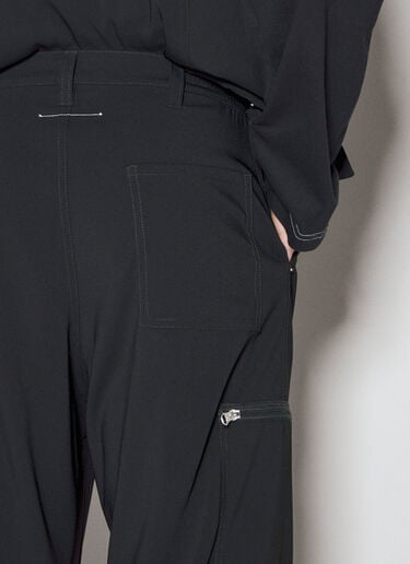 크레이프 카고 팬츠 MM6 Maison Margiela 크레이프 카고 팬츠 블랙 mmm0155007
