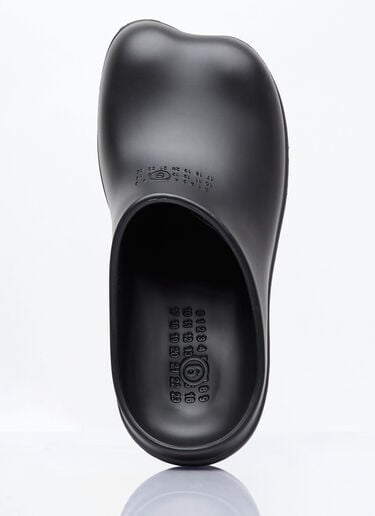 MM6 Maison Margiela 해부학적 클로그 슬리퍼 블랙 mmm0156008