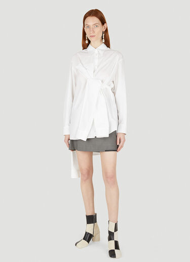 MM6 Maison Margiela 식스 슬리브 셔츠 화이트 mmm0248004