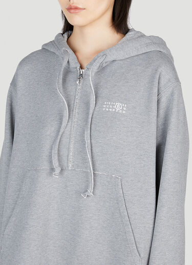 连帽迷你连衣裙 MM6 Maison Margiela 连帽迷你连衣裙 灰色 mmm0253006