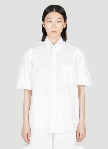 반소매 셔츠 MM6 Maison Margiela 반소매 셔츠 화이트 mmm0253007