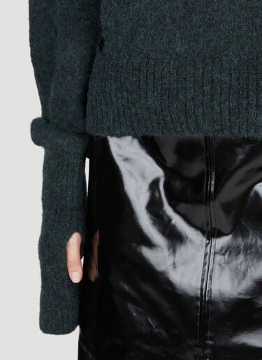 컷아웃 스웨터 MM6 Maison Margiela 컷아웃 스웨터 그린 mmm0253009