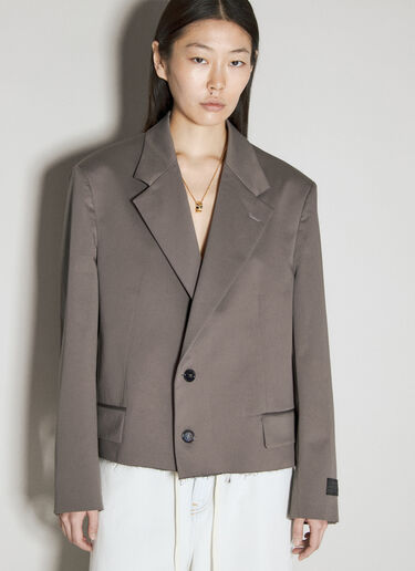 MM6 Maison Margiela 毛边西装外套 灰色 mmm0255002