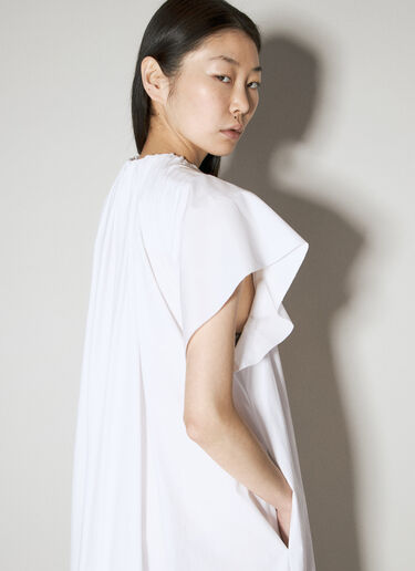 MM6 Maison Margiela 棉质府绸超长连衣裙 白色 mmm0255003