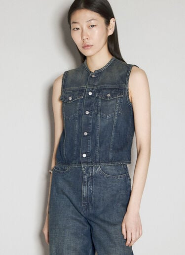牛仔背心 MM6 Maison Margiela 牛仔背心 蓝色 mmm0255005