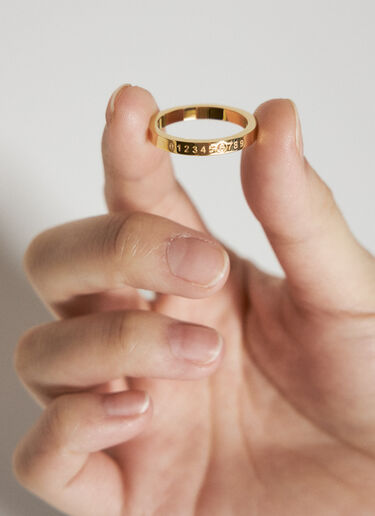Numerical Minimal Signature Ring MM6 Maison Margiela Numerical Minimal Signature Ring Gold mmm0255023