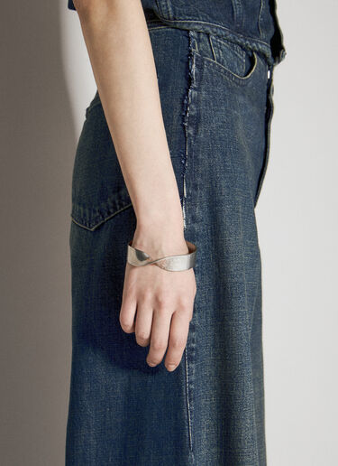 MM6 Maison Margiela 트위스트 커프 실버 mmm0255025
