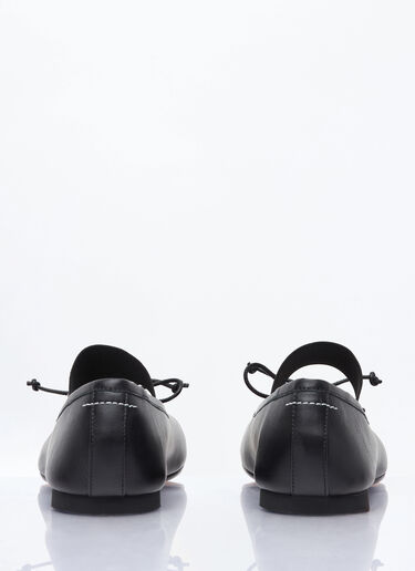 MM6 Maison Margiela 脚趾廓形芭蕾鞋 黑色 mmm0257012