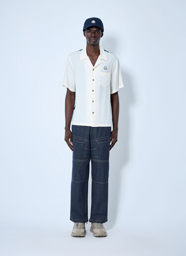 Logo Motif Short Sleeve Shirt Moncler x Mercedes-Benz by Nigo Logo Motif Short Sleeve Shirt Cream mmn0160006