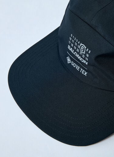 Logo Motif Baseball Cap MM6 Maison Margiela x Salomon Logo Motif Baseball Cap Black mms0159009