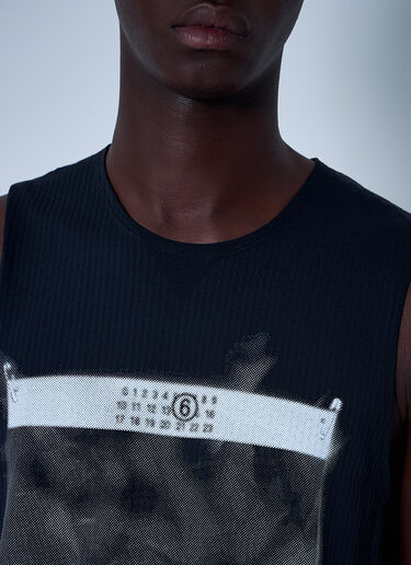 MM6 Maison Margiela x Salomon Logo Motif Tank Top Black mms0161006