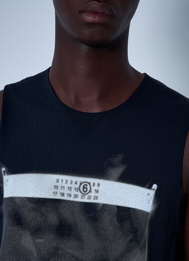 Logo Motif Tank Top MM6 Maison Margiela x Salomon Logo Motif Tank Top Black mms0161006