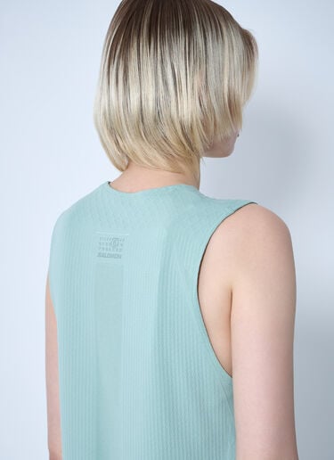 Logo Motif Tank Top MM6 Maison Margiela x Salomon Logo Motif Tank Top Green mms0261005
