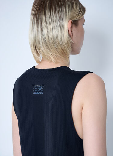 MM6 Maison Margiela x Salomon Logo Motif Tank Top Black mms0261006