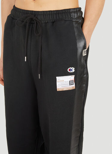 Painted Side Track Pants Maison Mihara Yasuhiro Painted Side Track Pants Black mmy0150004