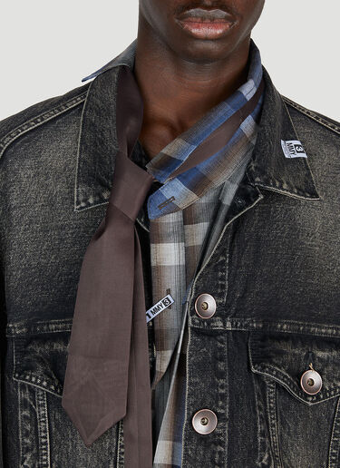 Mix Layered Denim Jacket Maison Mihara Yasuhiro Mix Layered Denim Jacket Black mmy0152011