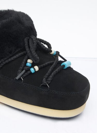 Beads Suede Mules Moon Boot Beads Suede Mules Black mnb0260003