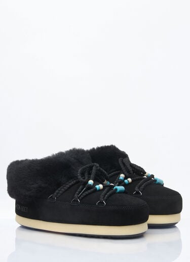 Beads Suede Mules Moon Boot Beads Suede Mules Black mnb0260003