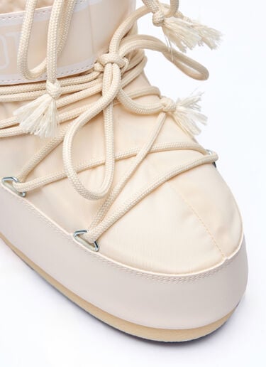 Moon Boot 아이콘 로우 나일론 부츠 크림 mnb0358007