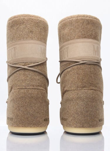 Moon Boot Icon Felt Boots Beige mnb0360004