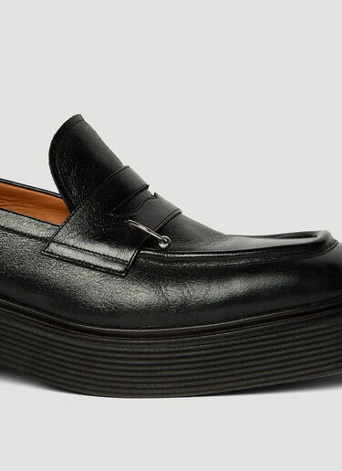 Marni Pierced Penny Loafers Black mni0149024
