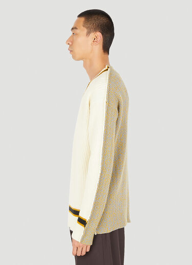Contrast Knit Sweater Marni Contrast Knit Sweater Cream mni0150013