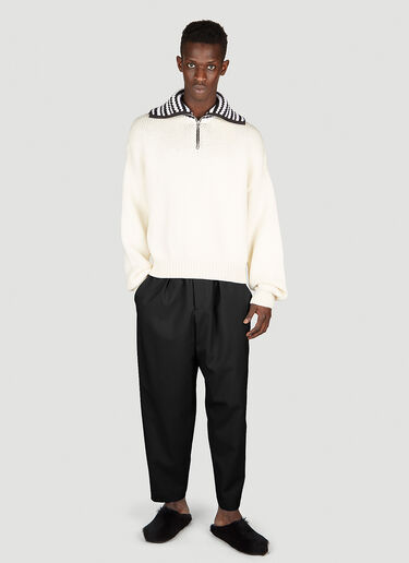 Marni 테이퍼드 팬츠 블랙 mni0151015