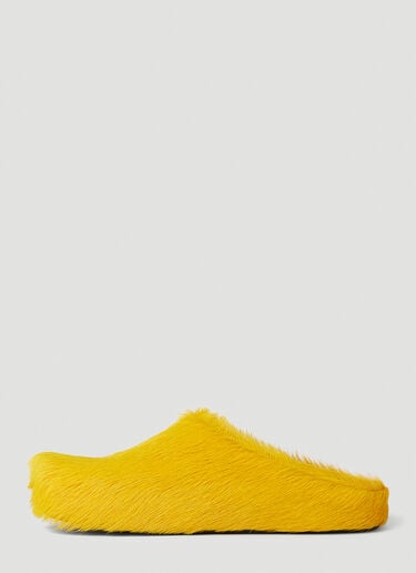 Marni Fussbett Sabot Mules Yellow mni0152010