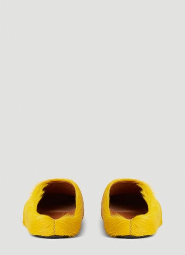 Marni Fussbett Sabot Mules Yellow mni0152010