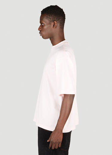 Logo Print T-Shirt Marni Logo Print T-Shirt Pink mni0153008