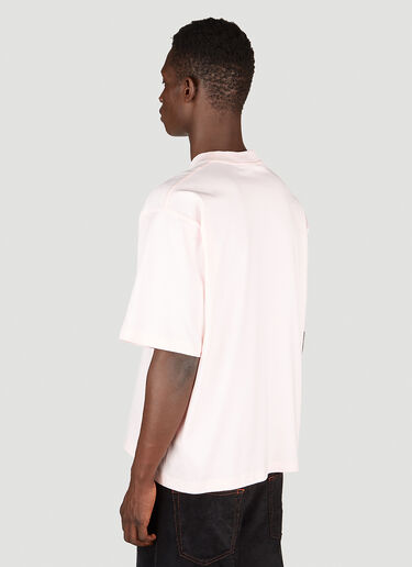 Logo Print T-Shirt Marni Logo Print T-Shirt Pink mni0153008