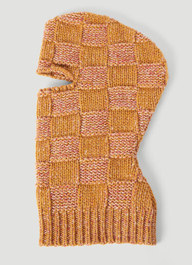 Chequerboard Balaclava Marni Chequerboard Balaclava Orange mni0153018